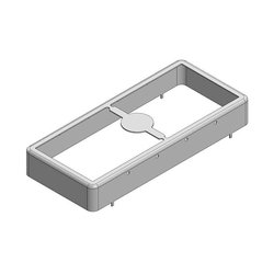 54,4 x 23,9 x 7,5 mm, dwuczęściowa, ciągniona bezszwowo osłona RF/ramka osłony EMI (CRS) Ekranowa rama osłonowa Masach TECH EMI/RFI-Abschirmung MS544-10F, 1 szt.