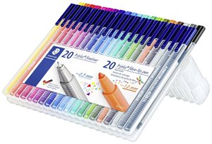 zestaw triplus® multi 34 STAEDTLER pudełko z 20 cienkopisami i 20 pisakami, różne Cienkopis Staedtler 34 SB40