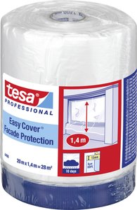 Easy Cover® UV Fabric Basic 4498 — rozwiązanie 2 w 1 do prac tynkarskich lub malarskich na zewnątrz Folia ochronna tesa tesa Easy Cover® 04498-00001-00  (D x S) 20 m x 1.4 m 20 m 1 szt.