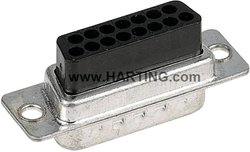 Listwa Pin żeńska D-SUB 09 67 015 4701 Harting Zawartość: 1 szt.