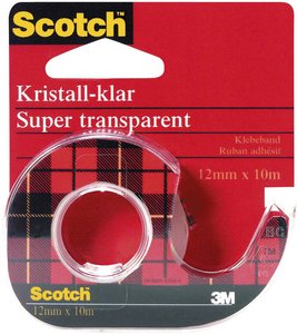 Taśma klejąca 3M Scotch® Crystal Clear 600 600H1210, (D x S) 10 m x 12 mm, 10 m, 1 szt.