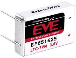 Bateria LTC-7PN EVE, 3.6 V, 750 mAh, litowe, U-piny do lutowania, 1 szt.