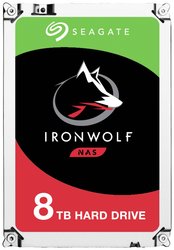 Seagate  IronWolf™  8 TB  Dysk twardy wewnętrzny, 3,5'' (8,9 cm) Dysk twardy wewnętrzny, 3,5'' (8,9 cm) 8 TB Seagate IronWolf™ ST8000VN002 SATA III