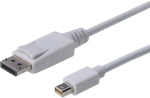 Przejściówka Mini DisplayPort, DisplayPort Digitus AK-340102-010-W, 1.00 m