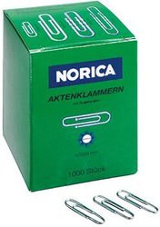 NORICA Spinacz biurowy 1554468 24 mm srebrny 1000 szt.