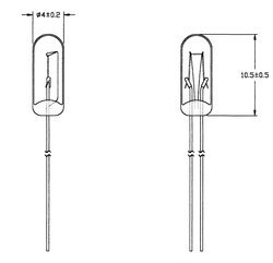 Lampka T1 1/4 WT 16V/50mA zestaw 5 szt.