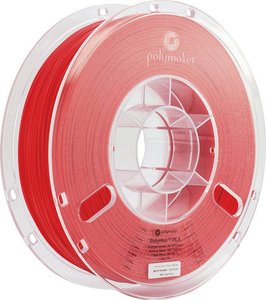 Filament do drukarek 3D PLA Polymaker 70153, Średnica filamentu: 1.75 mm, 750 g, czerwony