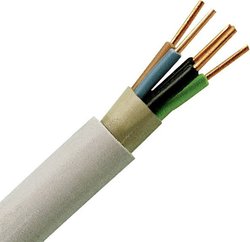 Przewód płaszczowy Kopp 153205844, 5 G 2.50 mm², 5 m, szary
