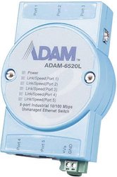 Switch przemysłowy Advantech ADAM-6520L, 10 - 30 V/DC