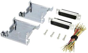 Adapter D-SUB encitech 2111-0101-12 złącze męskie D-SUB 15-pin - złącze żeńskie D-SUB 15-pin