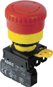 Wyłącznik awaryjny Idec YW1B-V4E01R, 240 V/AC, 1 NC, 1 szt.