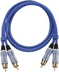 Kabel audio, Cinch Oehlbach 2700, [2x złącze męskie RCA/cinch - 2x złącze męskie RCA/cinch], 0.50 m, niebieski