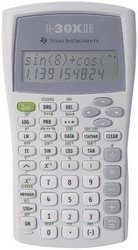 Kalkulator naukowy, matematyczny Texas Instruments 30 X II B, srebrny