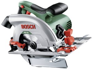 Piła tarczowa Bosch Home and Garden PKS 55  Głębokośc cięcia maks. (90°) 55 mm