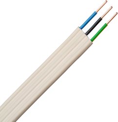 Przewód płaski Kopp 150610003, 3 x 1.50 mm², 10 m, szary