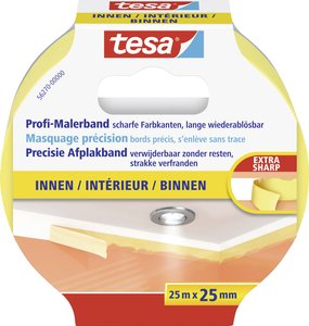 Taśma maskująca tesa tesa® 56270-00000-01 PRECISION INDOOR (D x S) 25 m x 25 mm 25 m 1 szt.