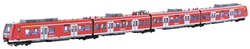 Wagon N ET 425, 4-częściowy. DB Regionalny Pociąg osobowy KATO by Lemke K101716 N