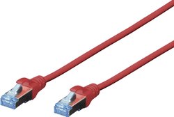 Kabel LAN RJ45, Digitus DK-1531-050/R, SF/UTP, CAT 5e, 5.00 m, czerwony