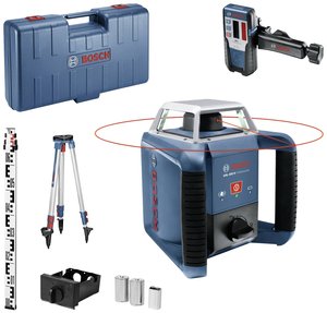 Laser rotacyjny Bosch Professional GRL 400 H Set 06159940JY Zasięg (maks.): 400 m