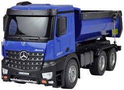 Mercedes-Benz Arocs wywrotka samochodowa 2,4 GHz RTR niebieska Model ciężarówki RC Amewi Mercedes-Benz Arocs 1:14 RtR