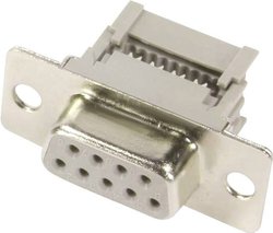 Złącze montażowe D-SUB żeńskie Harting 09 66 118 7500, 9 pin, RM 1,27 mm