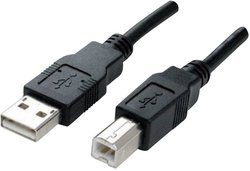 Kabel USB Manhattan, USB 2.0, Złącze męskie USB-A, Złącze męskie USB-B, 1.80 m