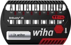 Zestaw bitów Wiha BitBuddy® Ty-Bit 29 mm TORX®, 8 szt. 1/4'' (42136) Bity Wiha  42136 1 szt. TORX Plus