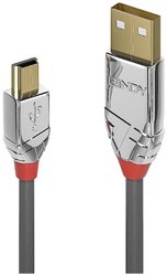 Kabel USB LINDY, USB 2.0, Złącze męskie USB-A, Złącze męskie USB Mini-B, 7.50 m