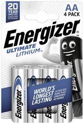 Baterie AA Energizer Ultimate FR6 E301535301, 1.5 V, litowe, 4 szt.