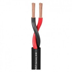 Przewód głośnikowy Sommer Cable 440-0051FC, 2 x 4.00 mm², czarny, Produkty w metrach bieżących