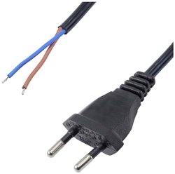 Kabel Akyga AK-OT-04A [1x z wolnym końcem - 1x złącze męskie europejskie] 1.50 m