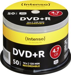 Intenso DVD+R 4,7 GB 16X 50 szt. na szpuli DVD+R Intenso 4111155 50 szt.