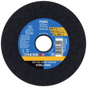 Tarcza tnąca prosta PFERD EHT 125-1,6 PSF STEELOX (10) 69198296 125 mm 10 szt.