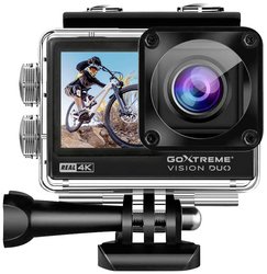 Kamera sportowa GoXtreme GoXtreme Vision Duo 4K 20161, 4K, Podwójny wyświetlacz, Bryzgoszczelna, Pyłoszczelna, Wodoszczelny, WiFi, Film poklatkowy, 3840 x 2160 Pixel