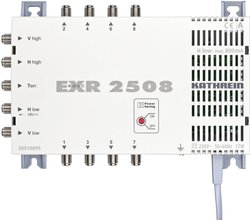 Multiprzełącznik SAT Kathrein EXR 2508 Wejścia (multi-switch): 5 (4 sat/ 1 naziemne) Ilość uczestników: 8