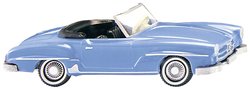 Model samochodu Wiking 0250 02 H0 Mercedes Benz 190 SL kabriolet, jasnoniebieski