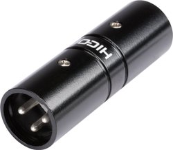 Adapter XLR HI-X3X3-MM złącze męskie XLR - złącze męskie XLR  Hicon HI-X3X3-MM  1 szt.