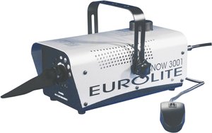 Maszyna do produkcji śniegu, Eurolite Snow 3001, zbiornik 1 l, srebrna