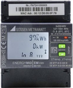 ENERGYMID EM2389-V047 - Wielofunkcyjny licznik energii z interfejsem TCP Licznik pradu trójfazowy przekładnikowy Gossen Metrawatt U2389-V047