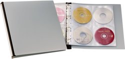 Segregator z 12 koszulkami na płyty CD/DVD Durable, na 96 płyt