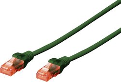 Kabel LAN Digitus DK-1617-030/G, 1 szt., RJ45, CAT 6, U/UTP, 3.00 m, zielony