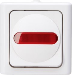 Przełącznik z kontrolką Komplet Kopp BlueElectric 561602008, biały