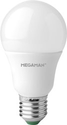 E-27  LED  9.5 W = 60 W  biały  Kształt gruszki   Żarówka LED Megaman MM21086 E-27 9.5 W = 60 W 810 lm biały 1 szt.