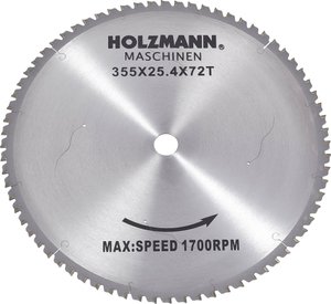 Tarcza tnąca z węglików spiekanych Holzmann Maschinen MKS355SB 355 x 25.4 mm 1 szt.