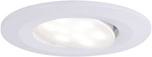 Oprawa wpuszczana LED Calla podstawowy zestaw obrotowy IP65 okrągły 90mm 30° 10x6,5W 10x465lm 230V 4000K biały matowy Lampa łazienkowa LED do wbudowania Paulmann  99924   65 W biały (matowy) 465 lm