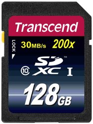 Karta pamięci SDXC Transcend TS128GSDXC10, 128 GB, Class 10, 30 MB/s / 22 MB/s