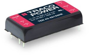 Przetwornica DC/DC, do PCB TracoPower TEN 40-2413WIR TEN 40-2413WIR, 40 W, 15 V/DC, 2.67 A, 10 szt.