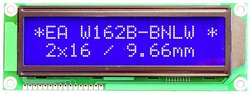 Wyświetlacz 7 segmentowy EAW162B-BNLW DISPLAY VISIONS EAW162B-BNLW  niebiesko-biały