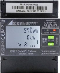 ENERGYMID EM2389-V047 - Wielofunkcyjny licznik energii z interfejsem TCP Licznik prądu trójfazowy Gossen Metrawatt U2289-V047