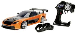 Samochód RC dla początkujących JADA TOYS Fast & Furious RC Drift Mazda RX-7, 1:10, Elektryczny, RtR